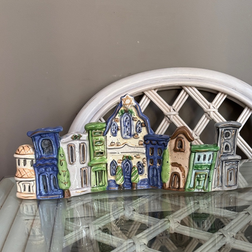 Blue Sky Clayworks Hanukkah Candle House 2009